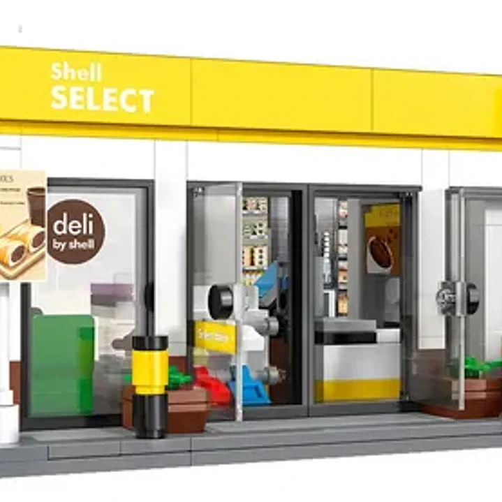 Play Set Estación Shell Select Bloques Cada C66027w Amarillo 1