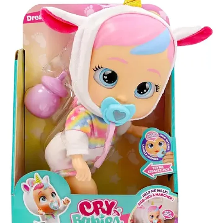 Muñeca Cry Babies Dreamy Unicornio My First Steps 1