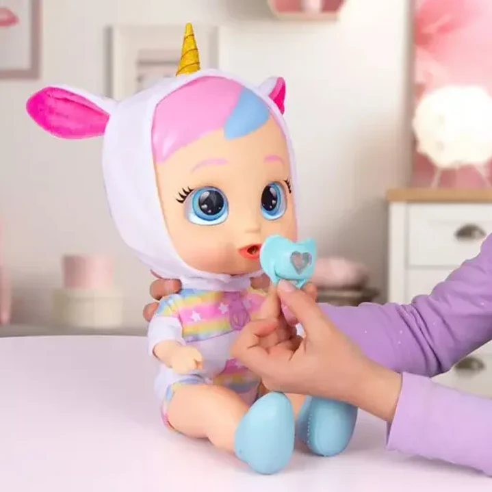 Muñeca Cry Babies Dreamy Unicornio My First Steps 5