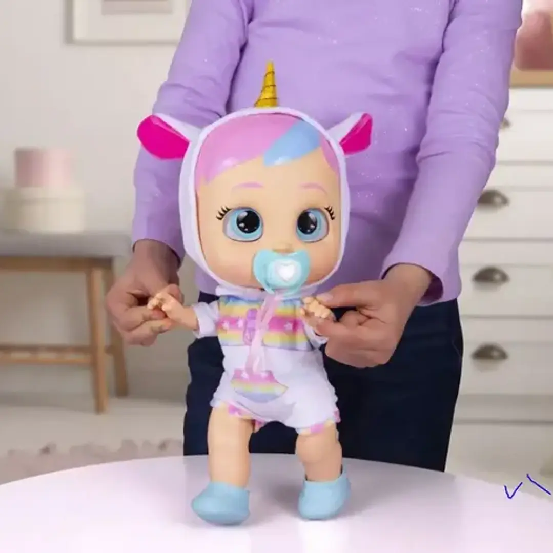 Muñeca Cry Babies Dreamy Unicornio My First Steps 6