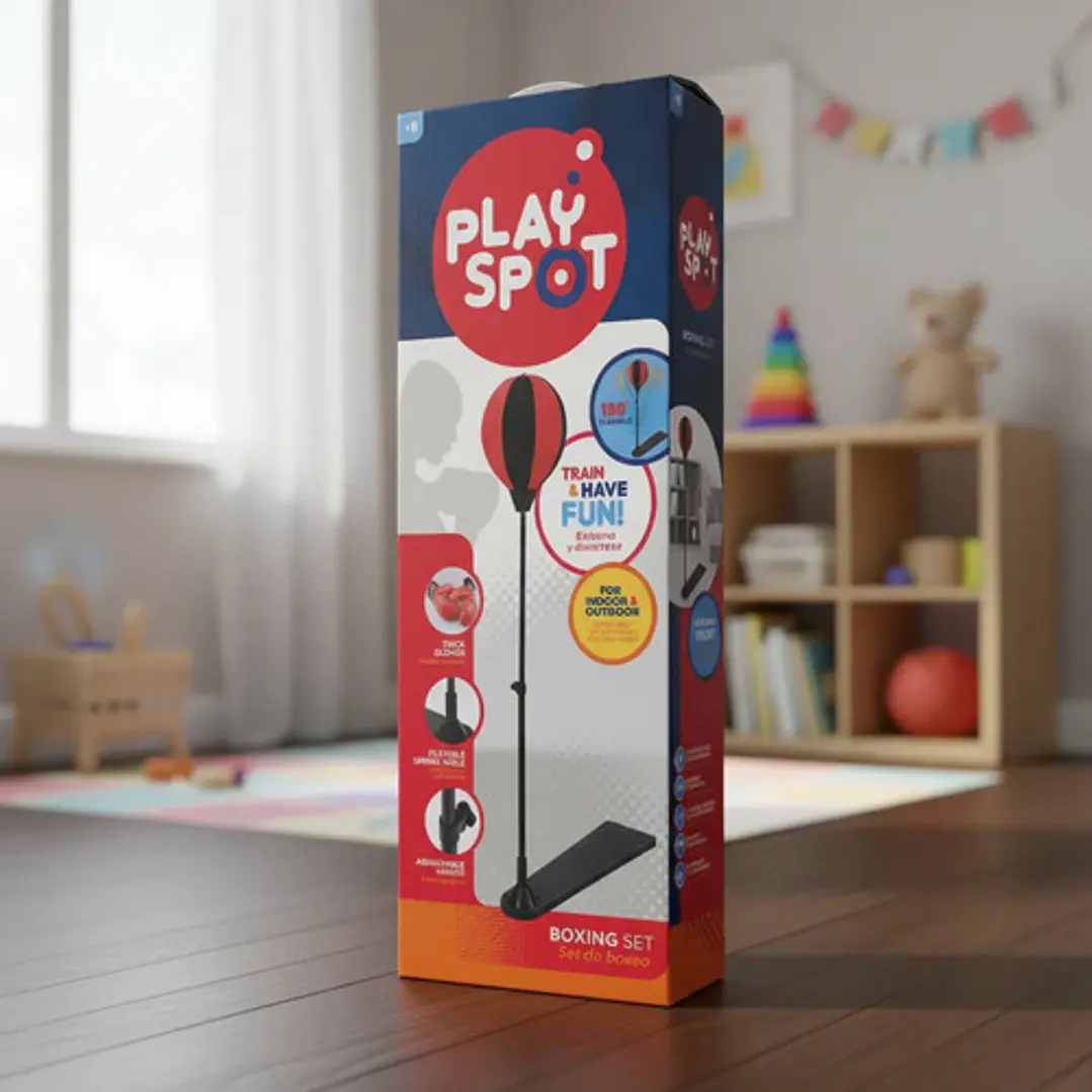 Juego Set De Boxeo Infantil Play Spot Pl12 6