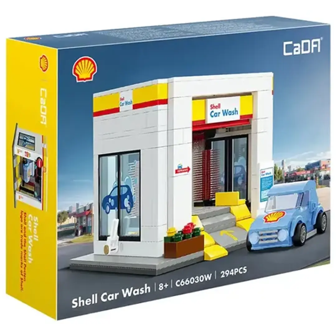 Bloques P/armar Estación Shell Lavadero De Auto 294 Pza Cada 3