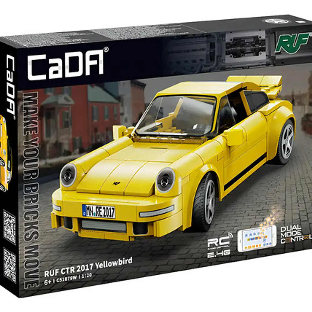 Auto R/control Ruf Ctr2017 Yellowbird Bluetooth 1:20 Cada 3