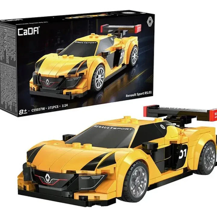 Bloques De Construcción CaDA Renault Sport RS 01 Escala 1:24 Auto De Carreras Licencia Oficial Kit Para Armar C55037W 271 Piezas 1