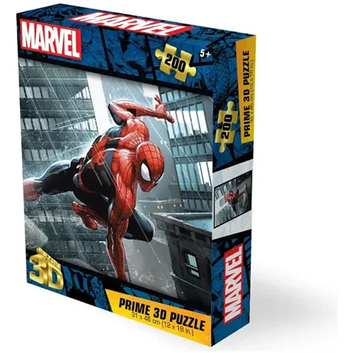 Puzzle X 200 Pzs Spider-man Mano Apoyada Lenticular Prime 3d 2
