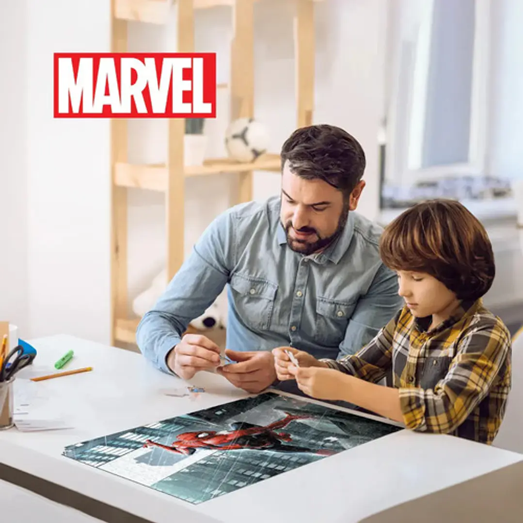 Puzzle X 200 Pzs Spider-man Mano Apoyada Lenticular Prime 3d 6