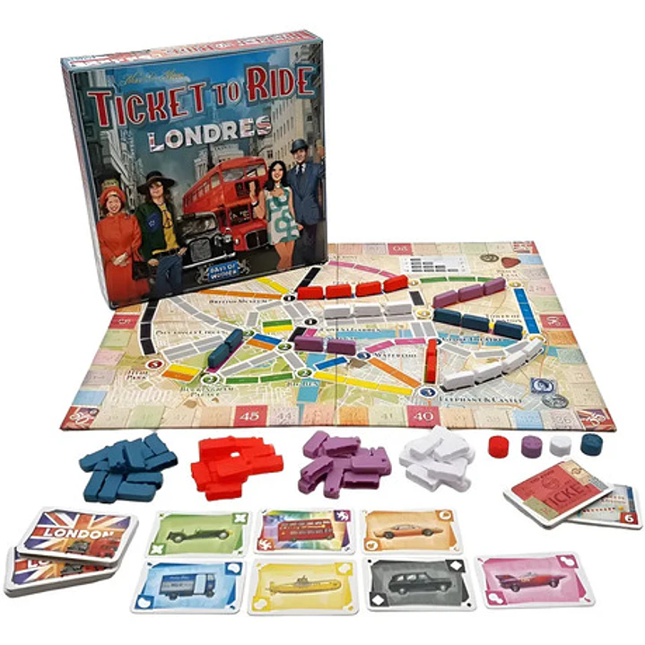Aventureros Al Tren Londres Juego De Mesa Maldon 1