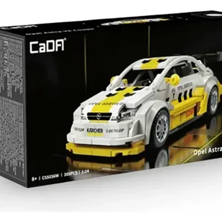 Bloques De Construcción CaDA Auto Opel Astra V8 Coupe Escala 1:24 Kit Para Armar C55036W 305 Piezas 5