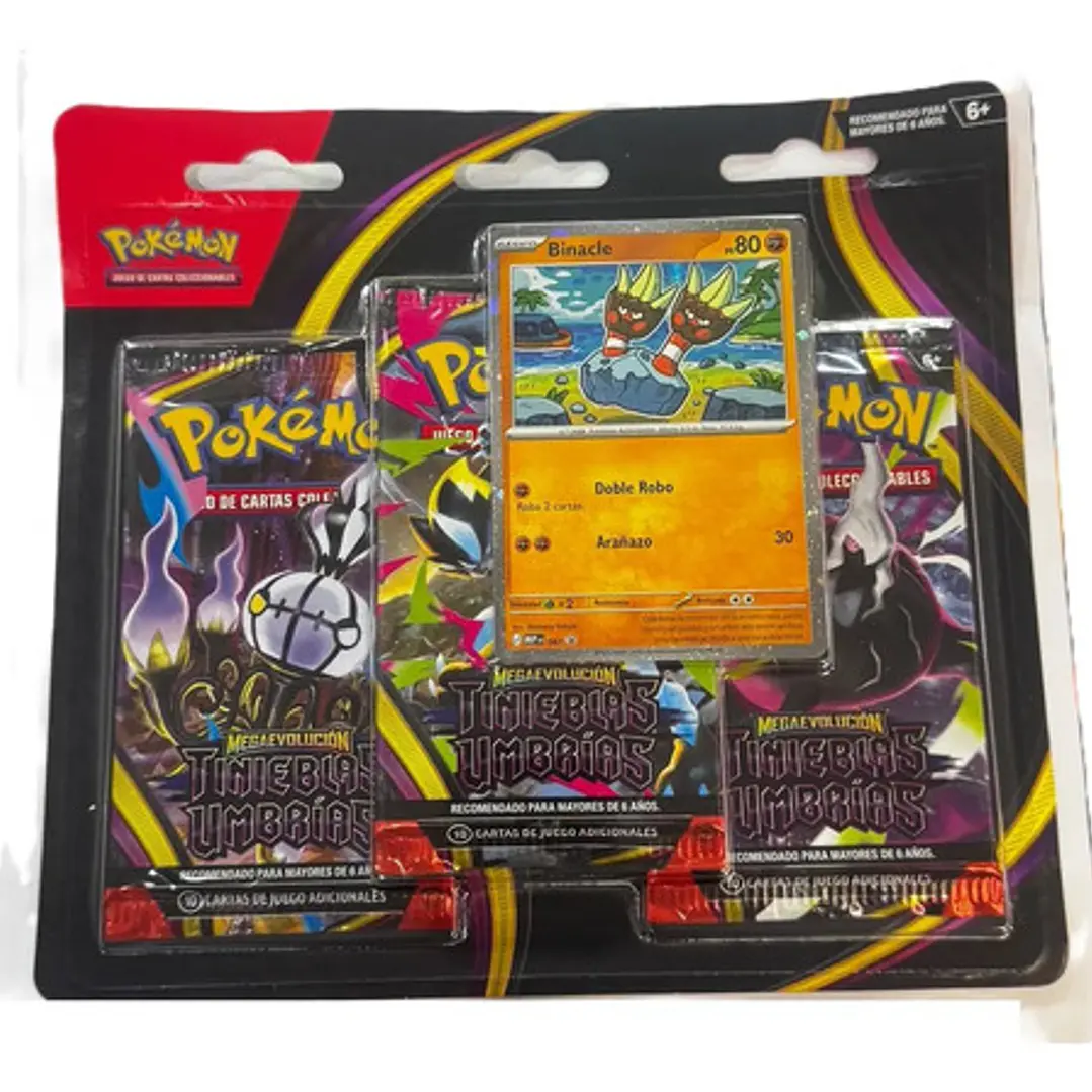Tcg Pokémon Cart  Mega Evolución Tinieblas Umbrías X3 Esp 4