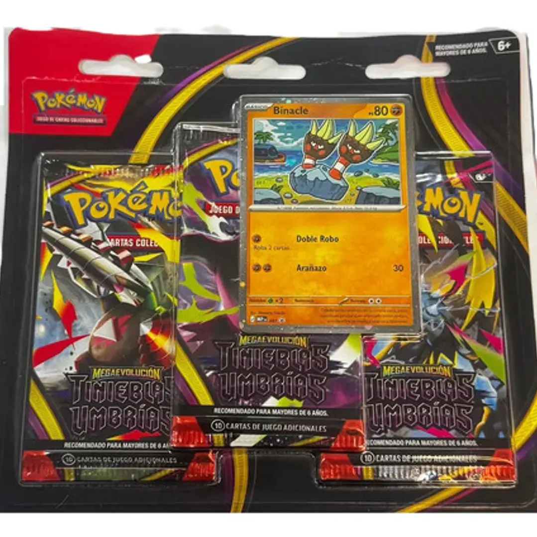 Tcg Pokémon Cart  Mega Evolución Tinieblas Umbrías X3 Esp 5