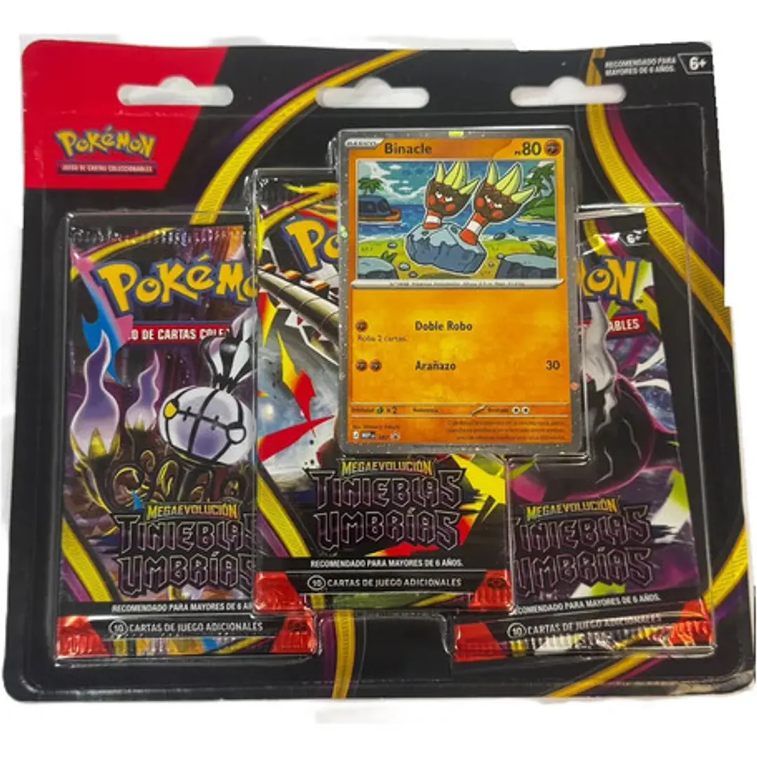 Tcg Pokémon Cart  Mega Evolución Tinieblas Umbrías X3 Esp 6