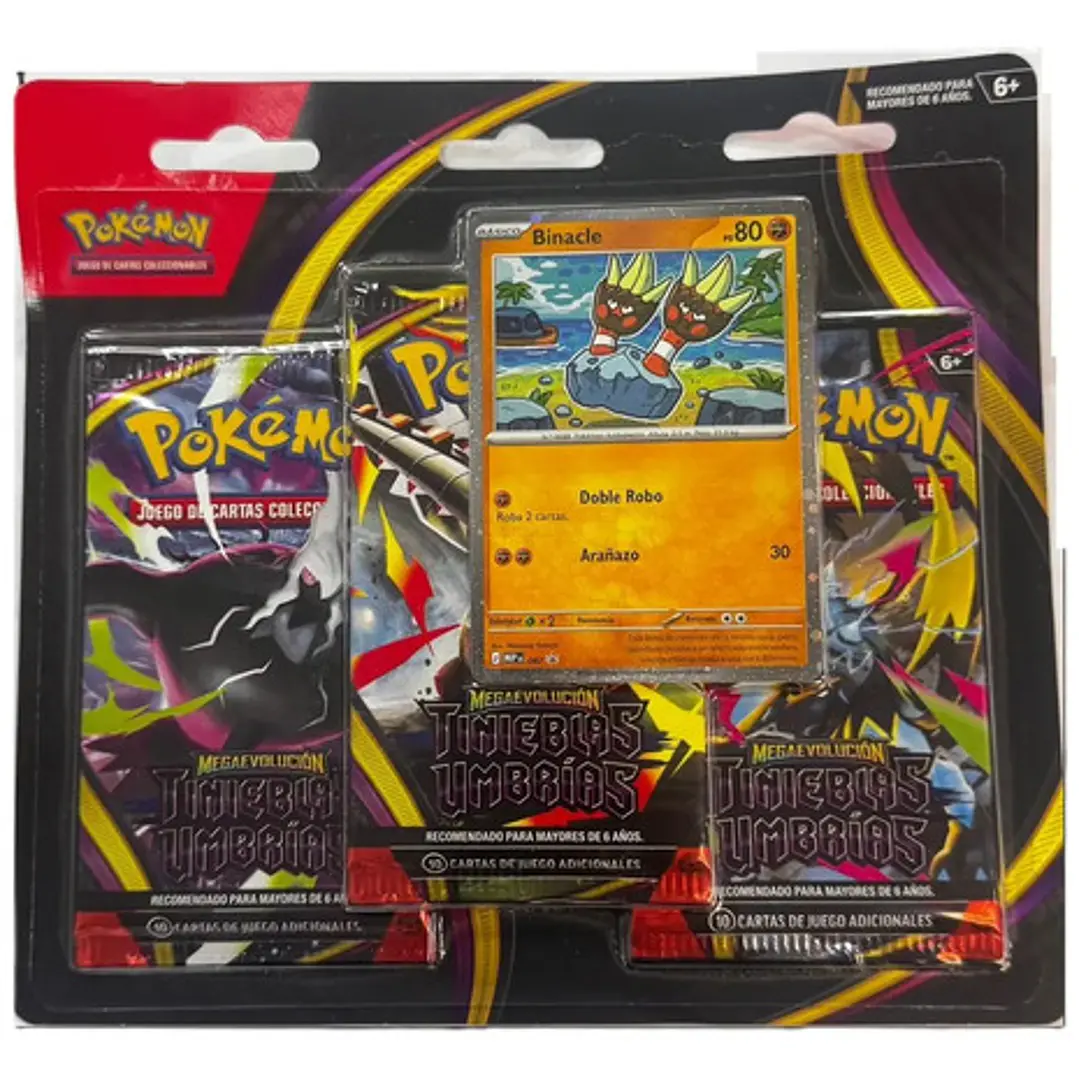 Tcg Pokémon Cart  Mega Evolución Tinieblas Umbrías X3 Esp 7