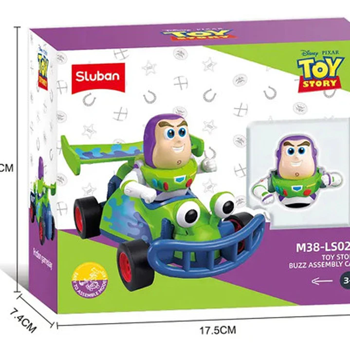 Auto Armable A Fricción Buzz Lightyear Toy Story Plástico Verde 5