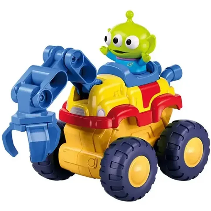 Auto Camión Excavadora Aliens Toy Stoty Ikdis067 Color Verde Alienígenas 3