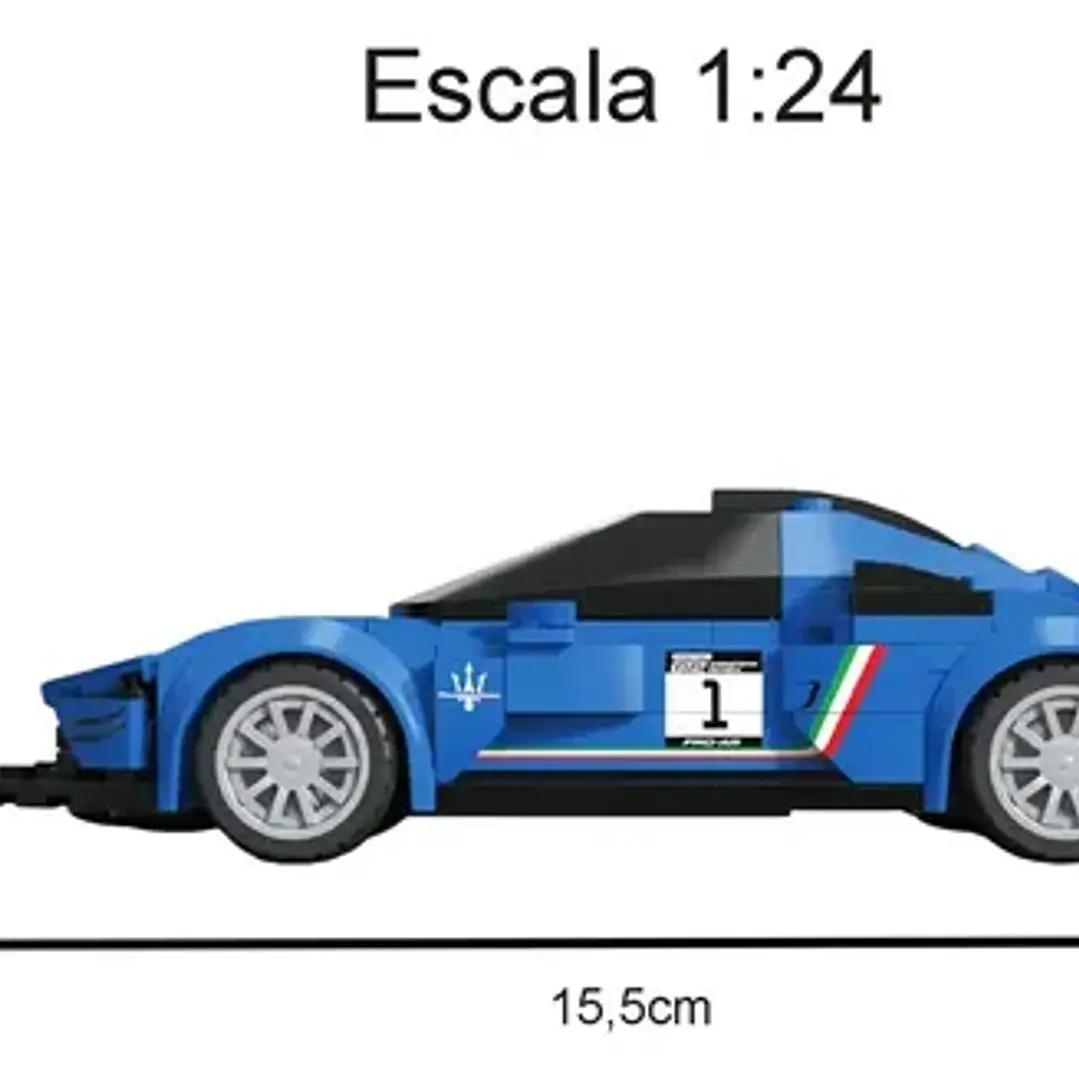 Bloques De Construcción Maserati Gt2 1:24 Fun 240 Unica Each 6