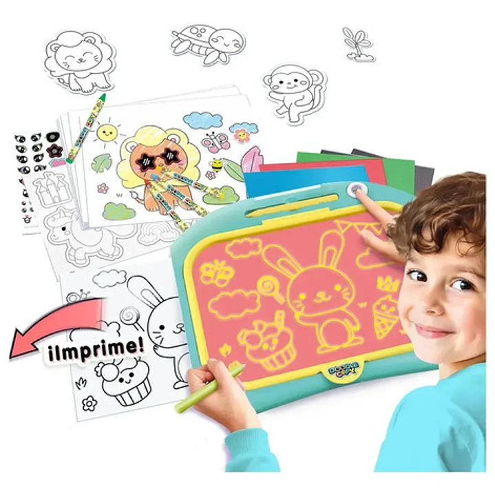 Pizarra Mágica Imprime Y Colorea  Doodle Copy 50 Templantes 2