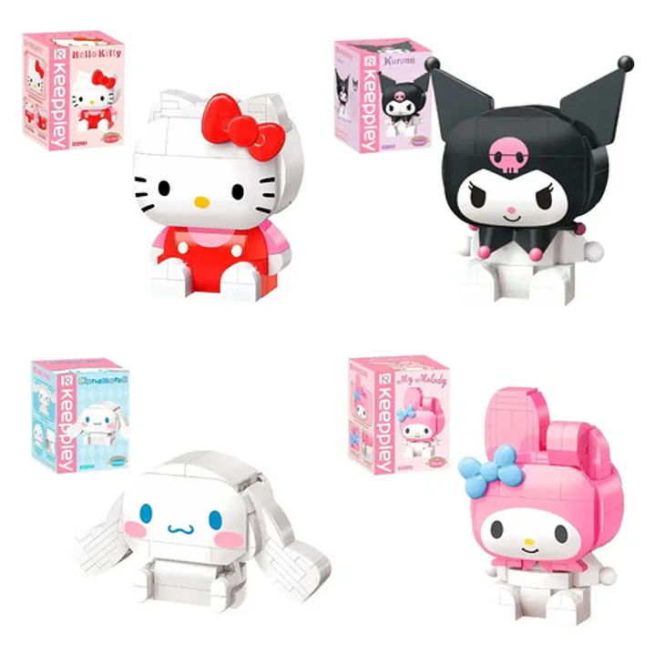 Bloques Para Armar Figura 10 Cm De Hello Kitty Keeppley Cantidad de piezas 142 2
