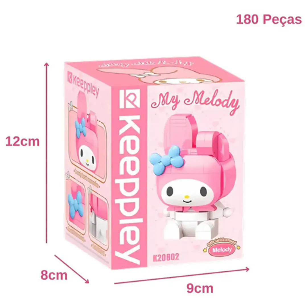Bloques Para Armar Figura 10 Cm De Hello Kitty Keeppley Cantidad de piezas 142 4