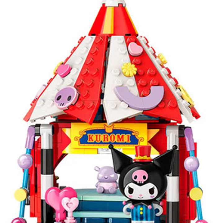 Hello Kitty Playset 24cm Sanrio Circus Kuromi Rosa 3