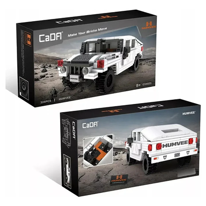 Auto Humvee Para Armar Con Bloques Cada 328 Piezas 2