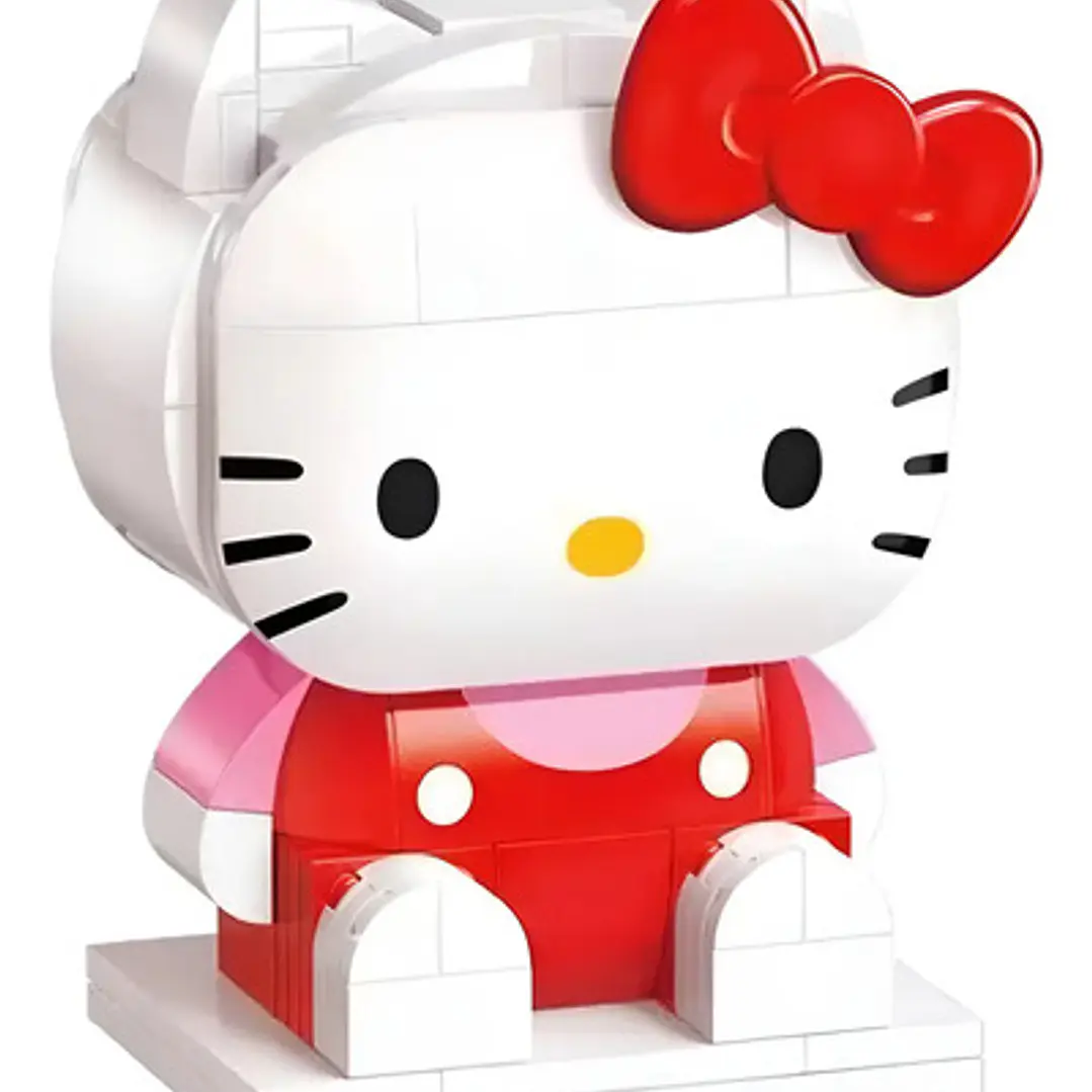 Bloques Para Armar Figura 10 Cm De Hello Kitty Keeppley Cantidad de piezas 142 1
