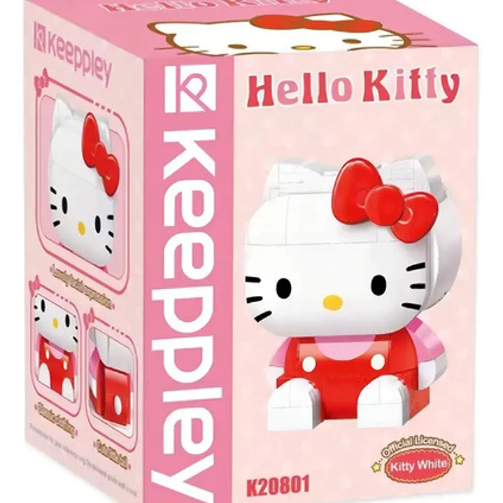 Bloques Para Armar Figura 10 Cm De Hello Kitty Keeppley Cantidad de piezas 142 3