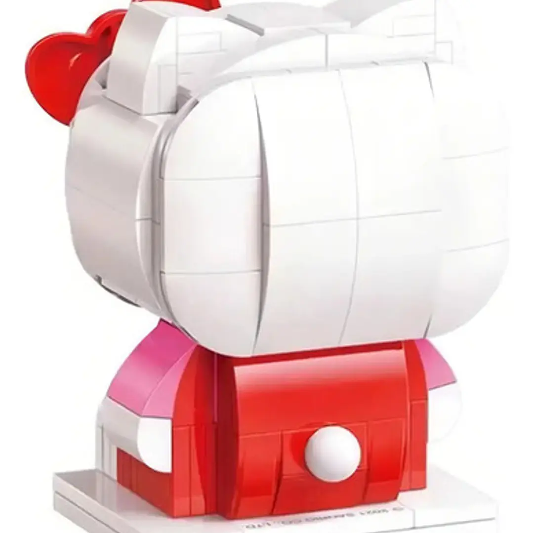 Bloques Para Armar Figura 10 Cm De Hello Kitty Keeppley Cantidad de piezas 142 4