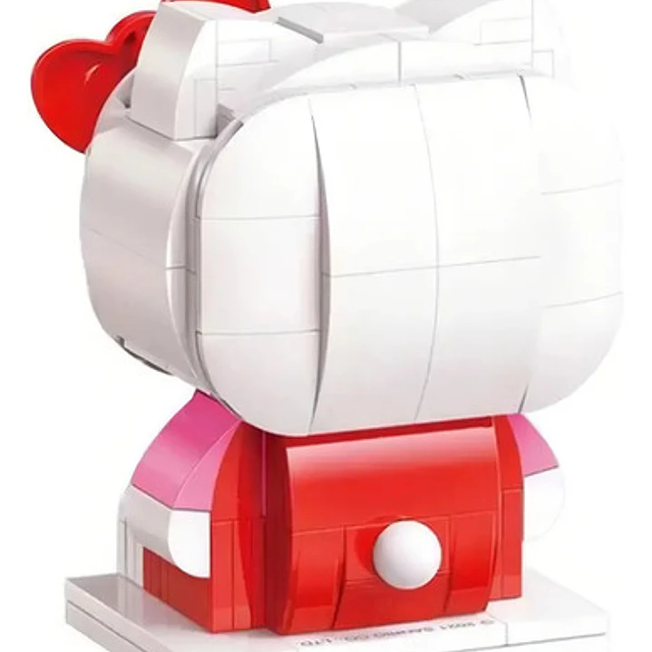 Bloques Para Armar Figura 10 Cm De Hello Kitty Keeppley Cantidad de piezas 142 4