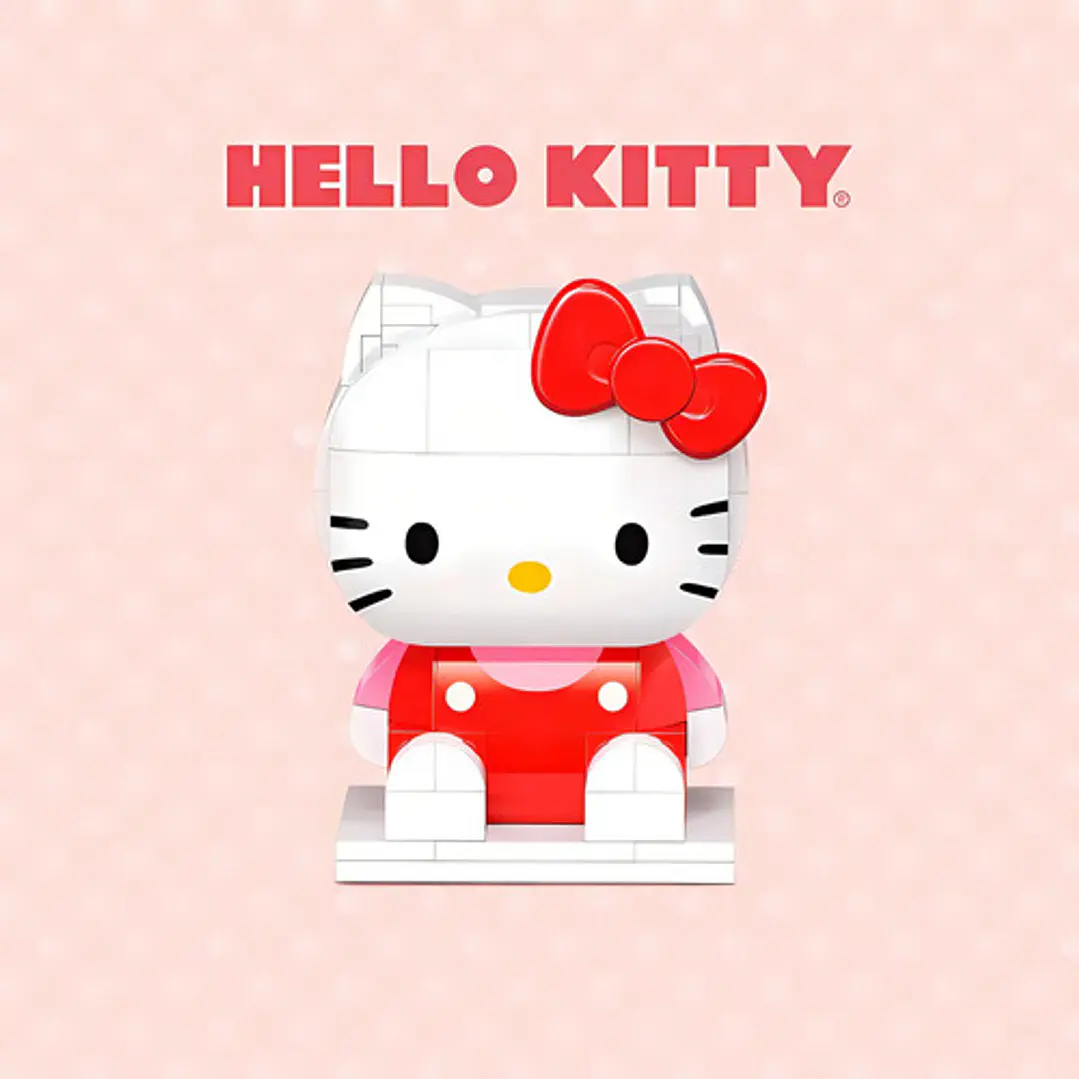 Bloques Para Armar Figura 10 Cm De Hello Kitty Keeppley Cantidad de piezas 142 8