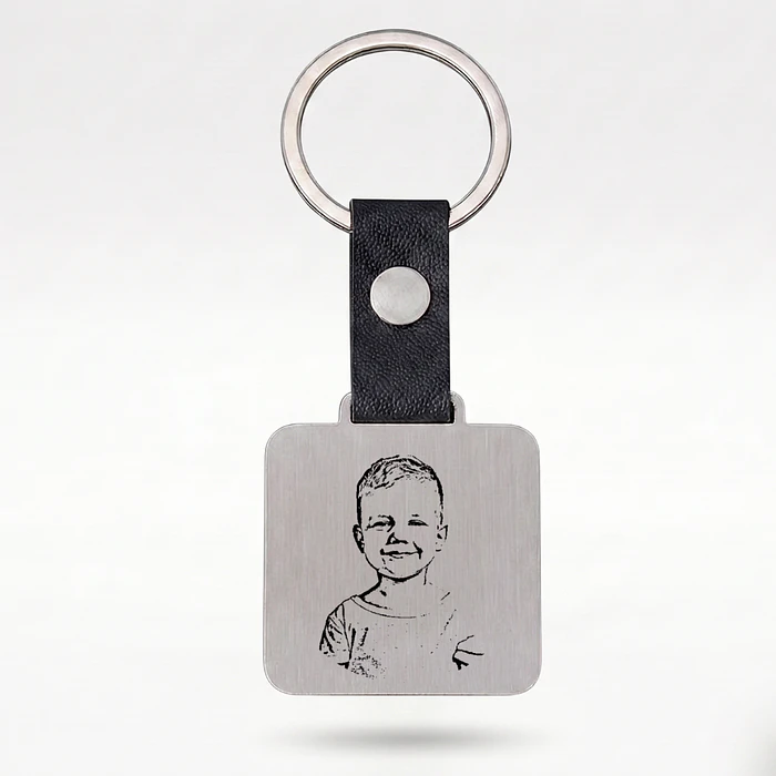 Llavero personalizado cuadrado
