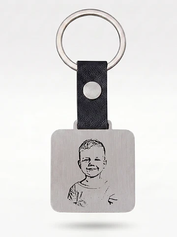 Llavero personalizado cuadrado