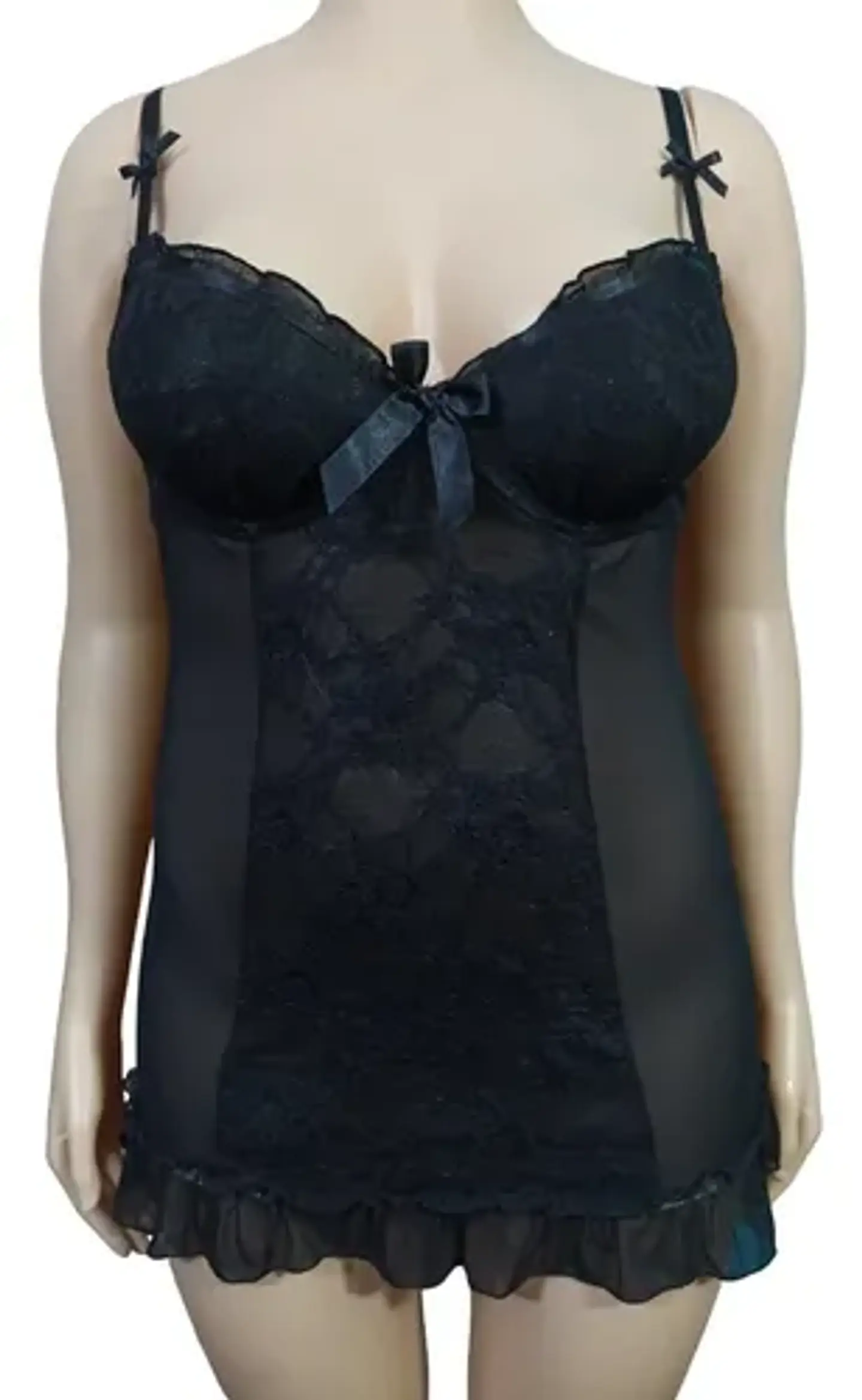 Babydoll Negro Hunkemoller Para Mujer Talla Xl 2