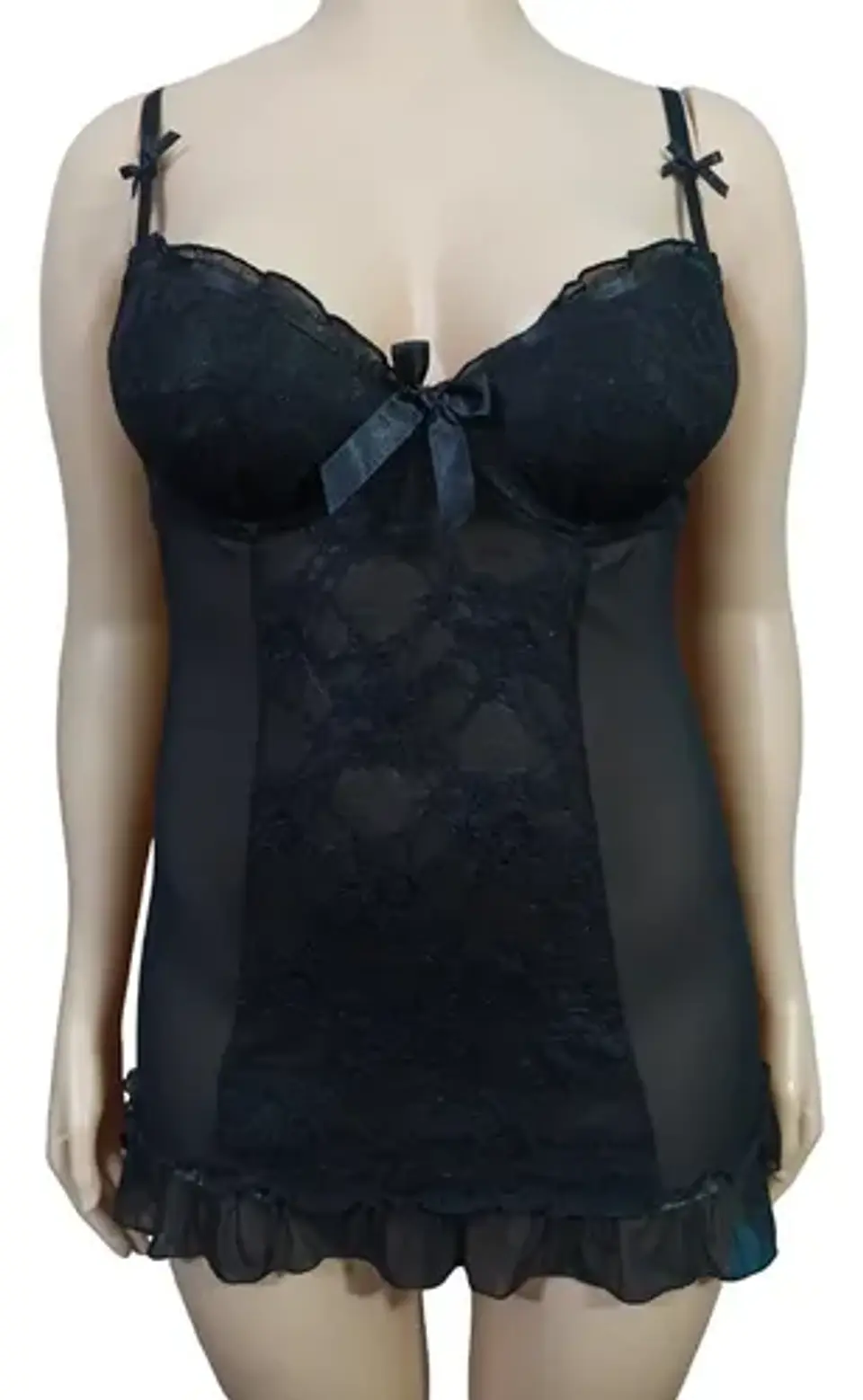 Babydoll Negro Hunkemoller Para Mujer Talla Xl 2
