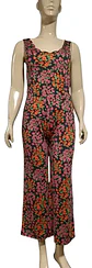 Enterito Floreado Casual Sin Mangas Marca IO - Talla S - Miniatura 2