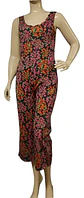 Enterito Floreado Casual Sin Mangas Marca IO - Talla S - Miniatura 3