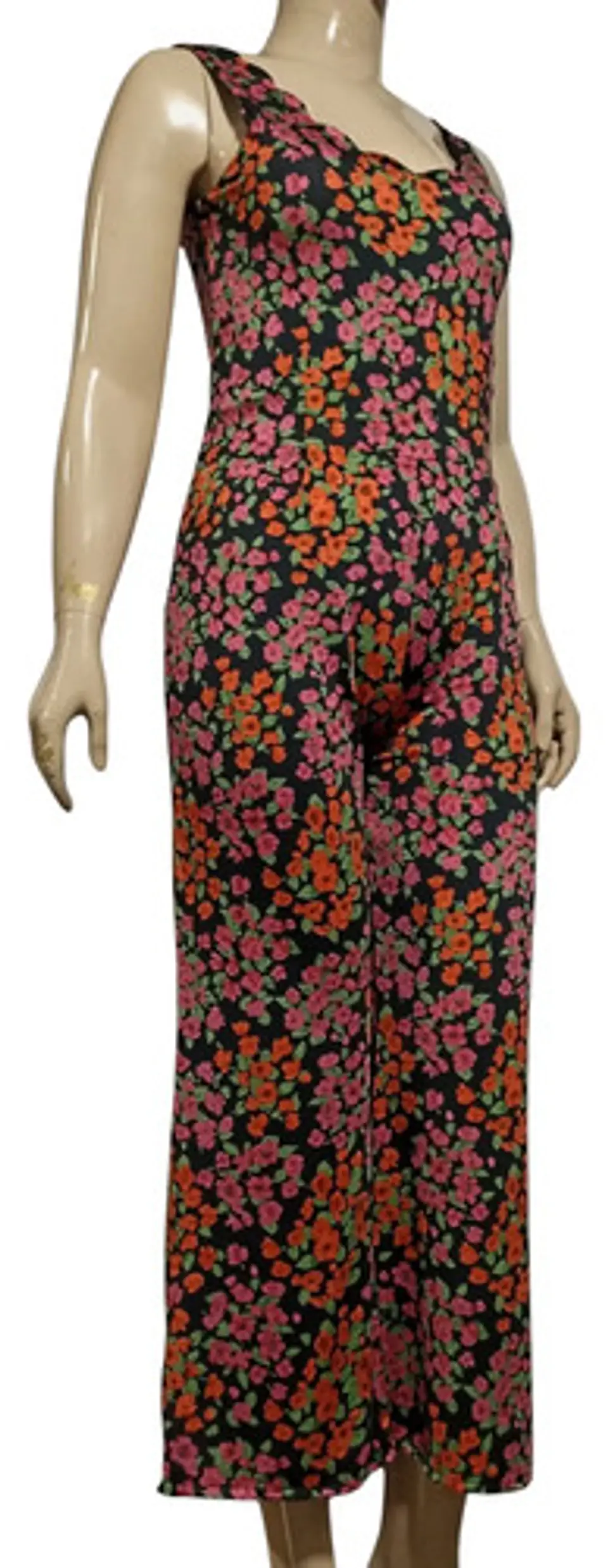 Enterito Floreado Casual Sin Mangas Marca IO - Talla S 4