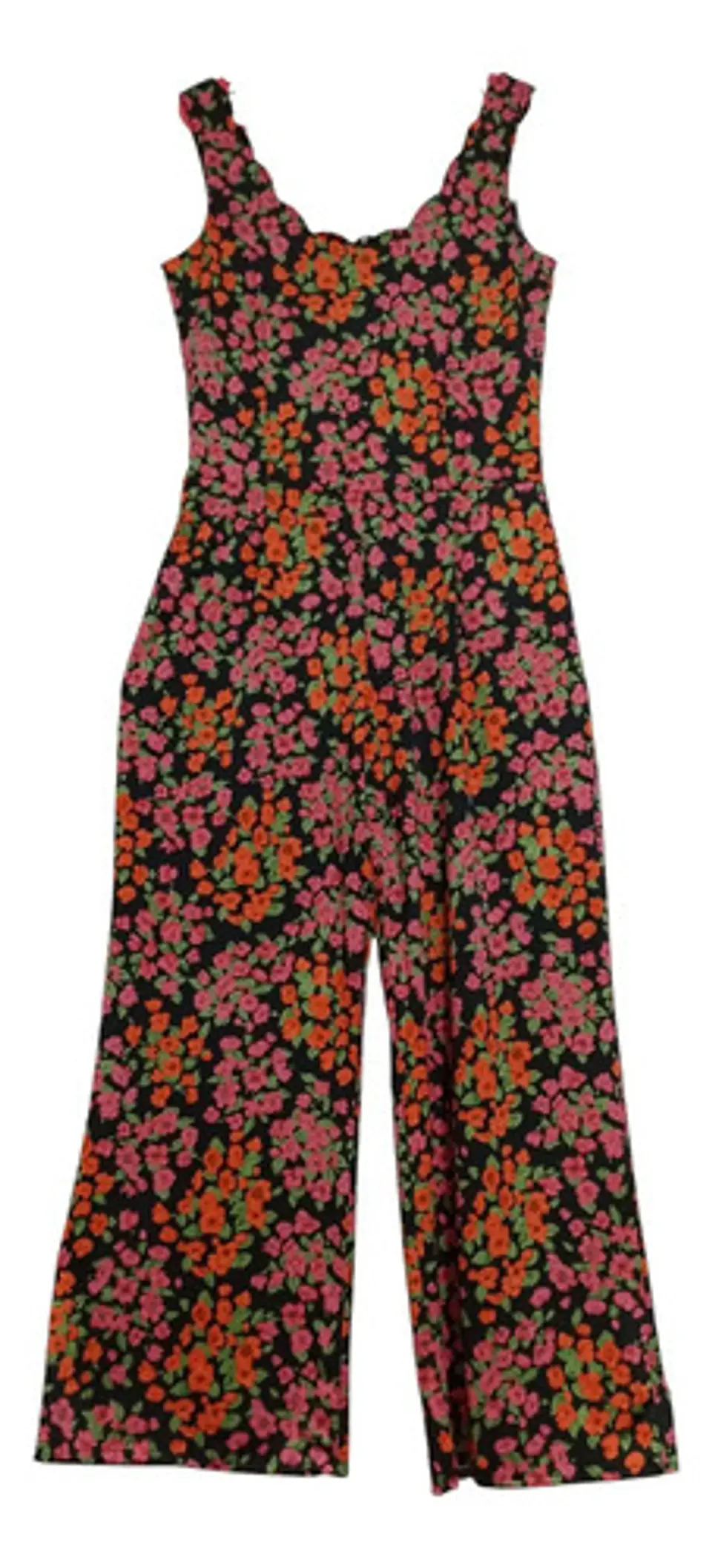 Enterito Floreado Casual Sin Mangas Marca IO - Talla S 5