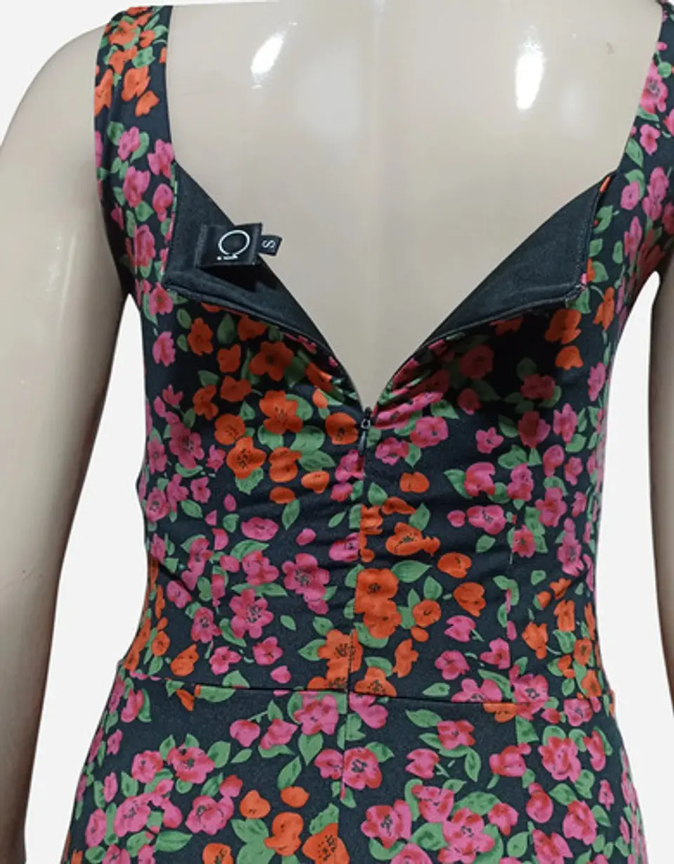 Enterito Floreado Casual Sin Mangas Marca IO - Talla S 6
