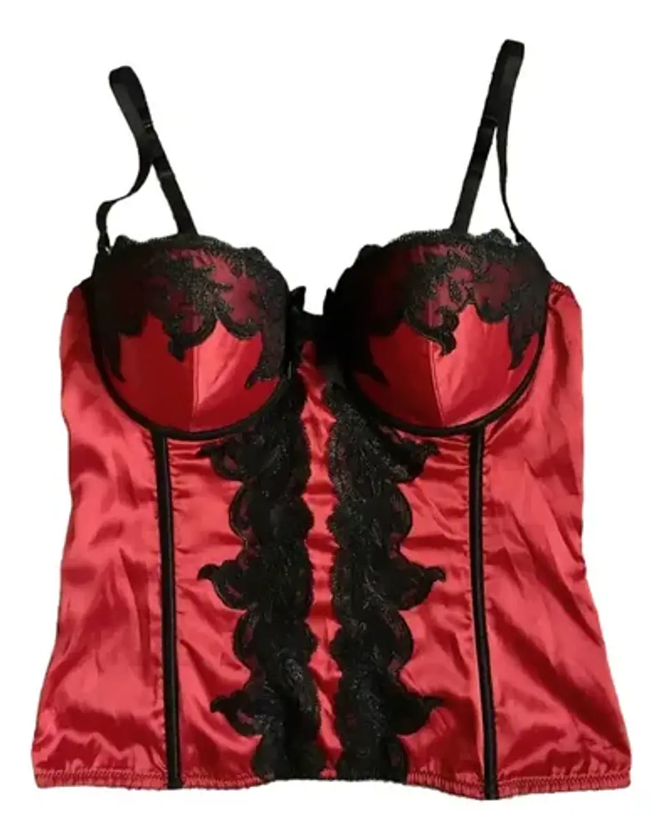 Bustier De Satén Y Encaje C&a Para Mujer Talla M 2
