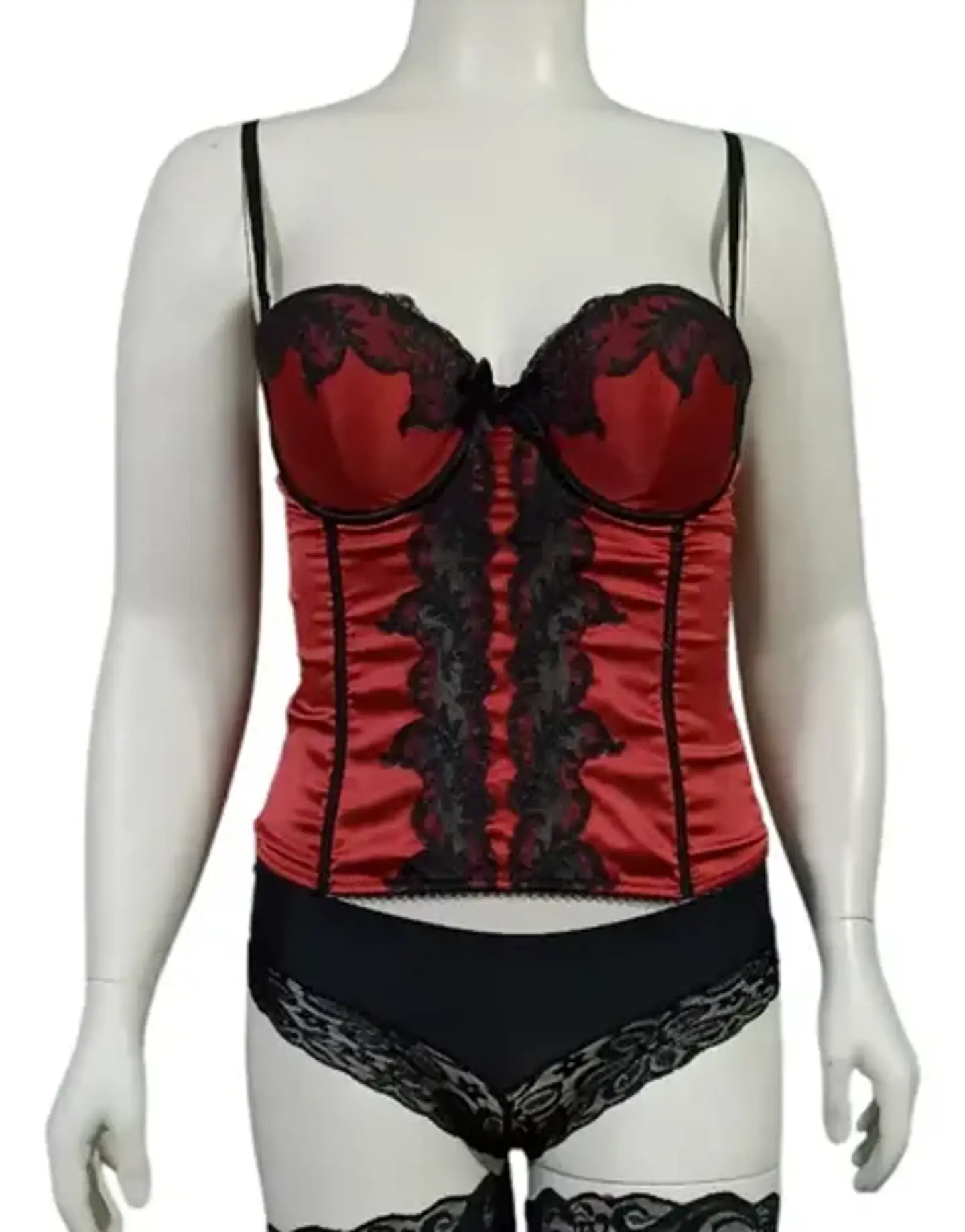 Bustier De Satén Y Encaje C&a Para Mujer Talla M 3