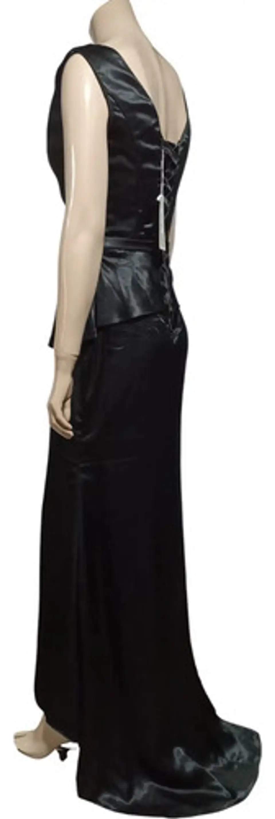 Vestido de Fiesta / Gala Corte Sirena Cintura Peplum - Talla S 6