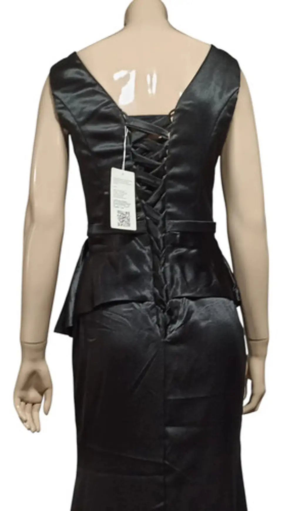 Vestido de Fiesta / Gala Corte Sirena Cintura Peplum - Talla S 8