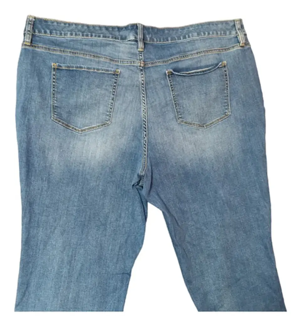 Jeans Cropped Skinny Rasgados - Talla Grande 56-58 4