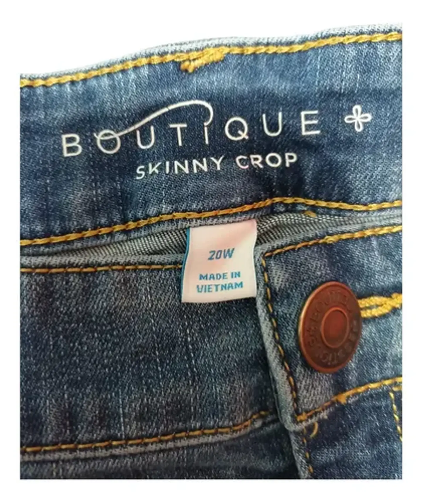 Jeans Cropped Skinny Rasgados - Talla Grande 56-58 6