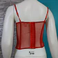 Bustier Corset Lencero Rojo De Tul Para Mujer Talla M - L - Miniatura 6