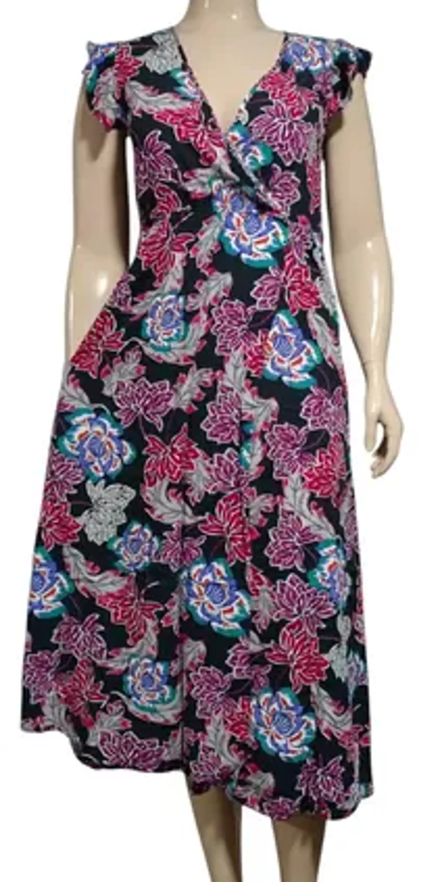 Maxi Vestido Tatienne Escote Cruzado Con Cinturón - Talla M 4