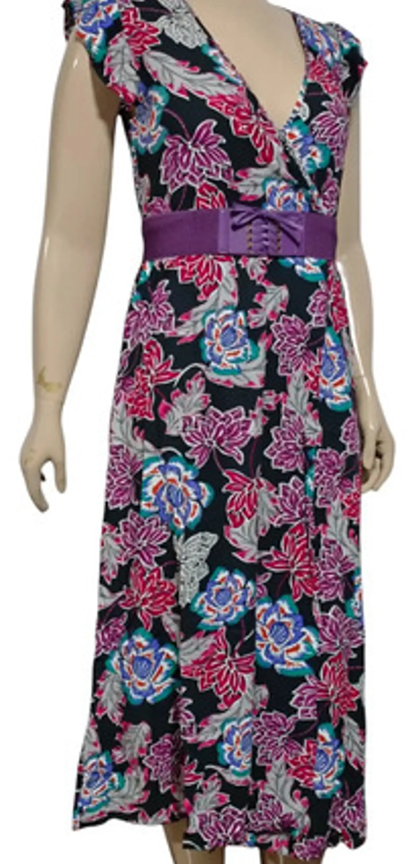 Maxi Vestido Tatienne Escote Cruzado Con Cinturón - Talla M 5