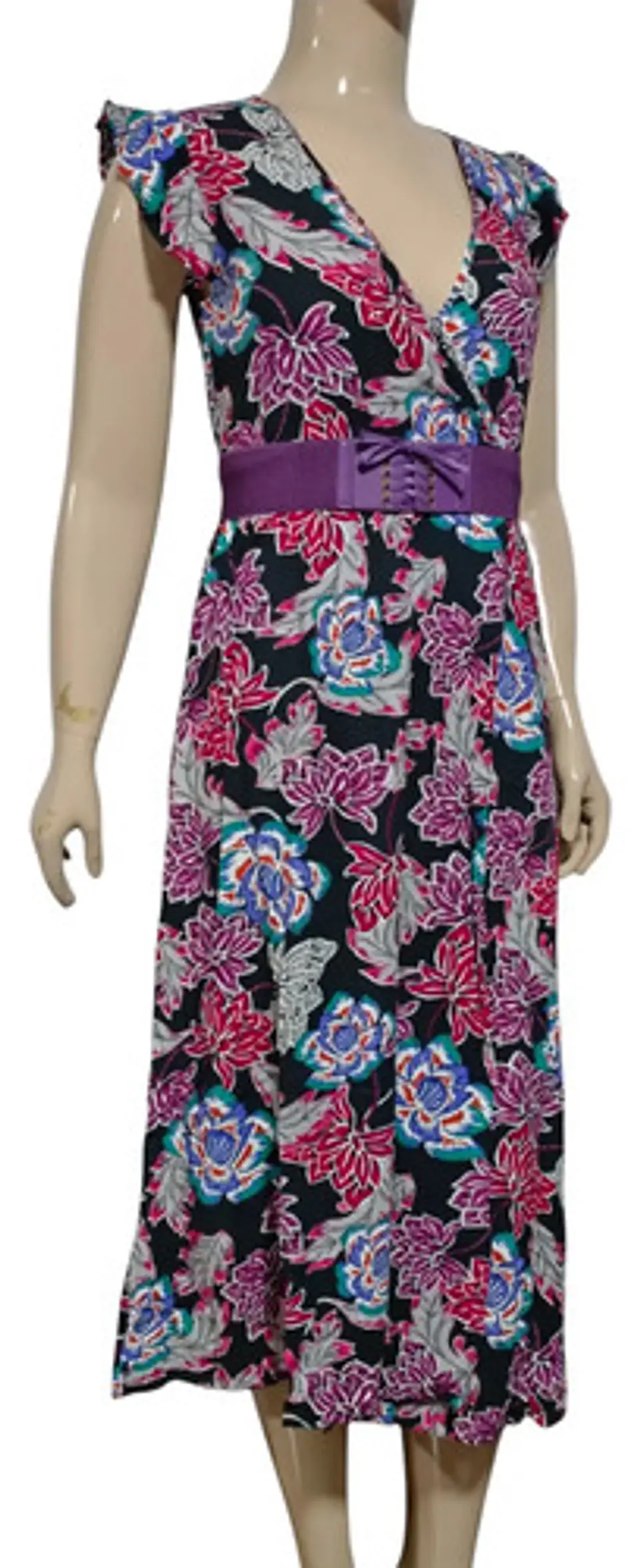 Maxi Vestido Tatienne Escote Cruzado Con Cinturón - Talla M 5
