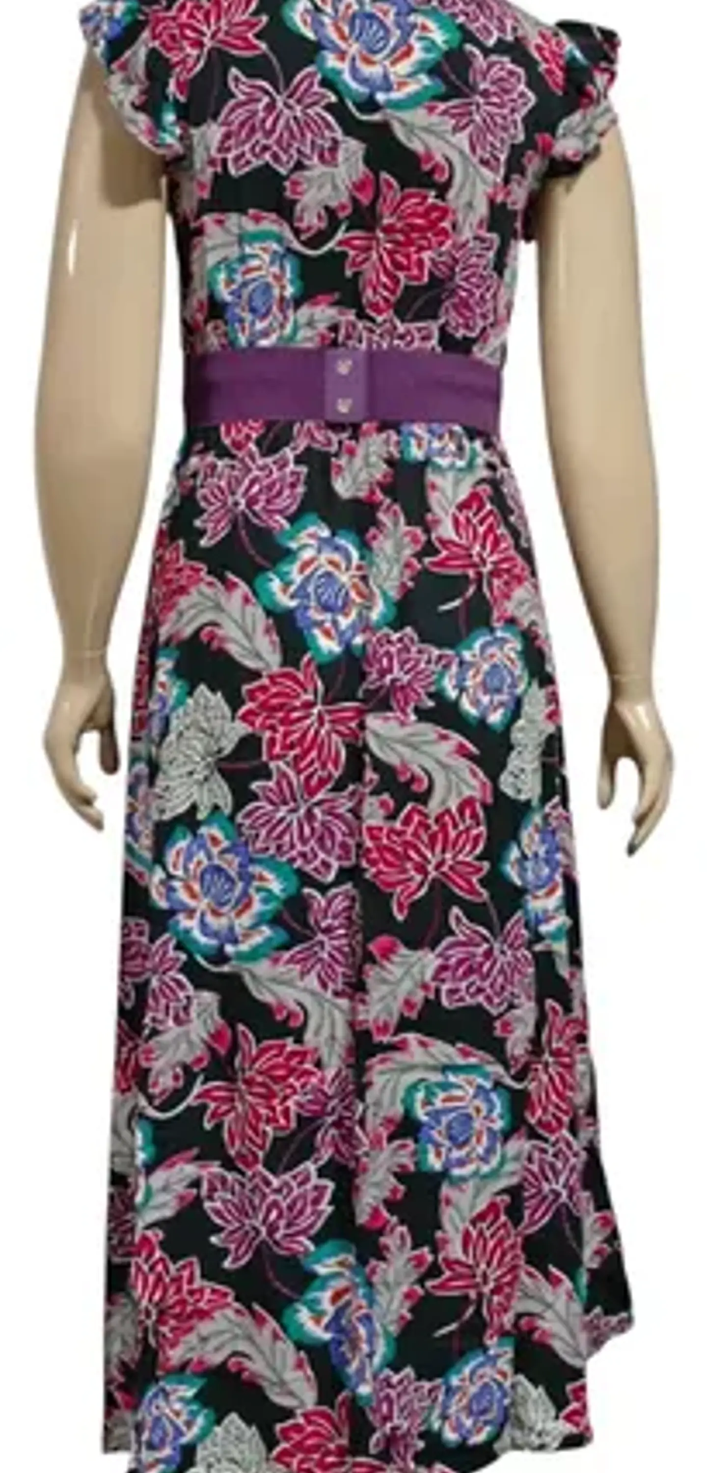 Maxi Vestido Tatienne Escote Cruzado Con Cinturón - Talla M 7