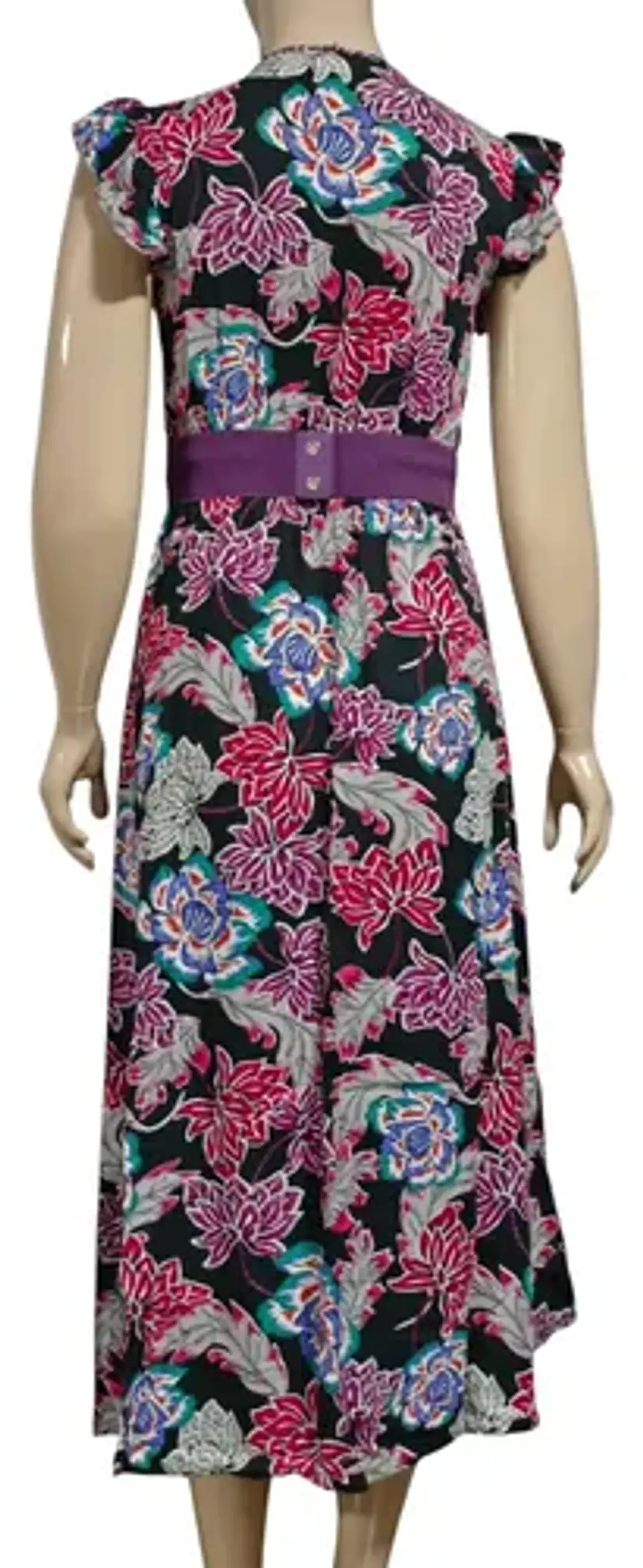 Maxi Vestido Tatienne Escote Cruzado Con Cinturón - Talla M 7